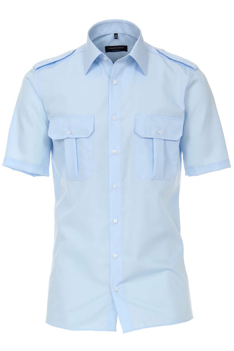 Casa Moda Piloot shirt Korte mouw blauw