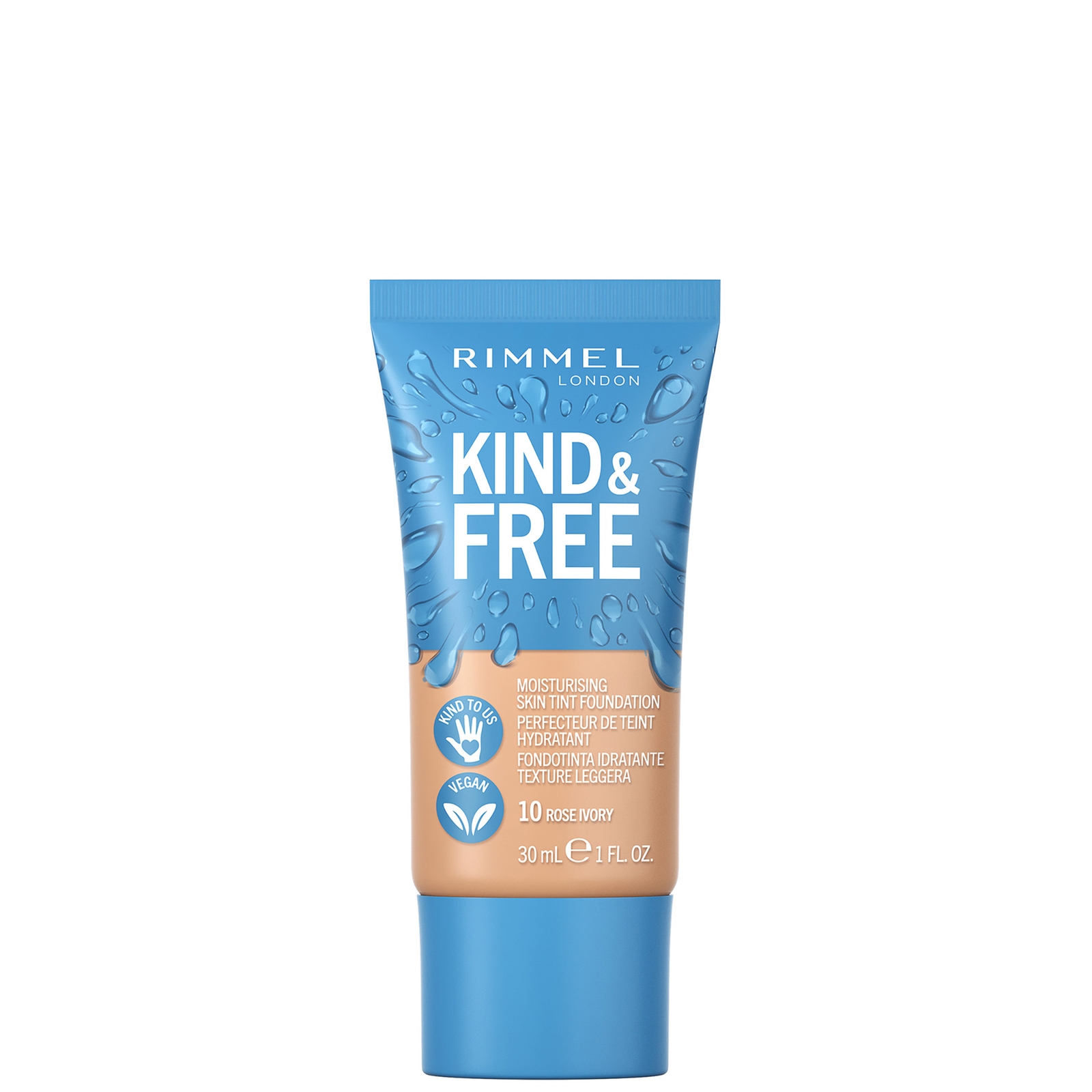 Rimmel Kind and Free Skin Tint Moisturising Foundation 30ml (Various Shades) - Rose Ivory