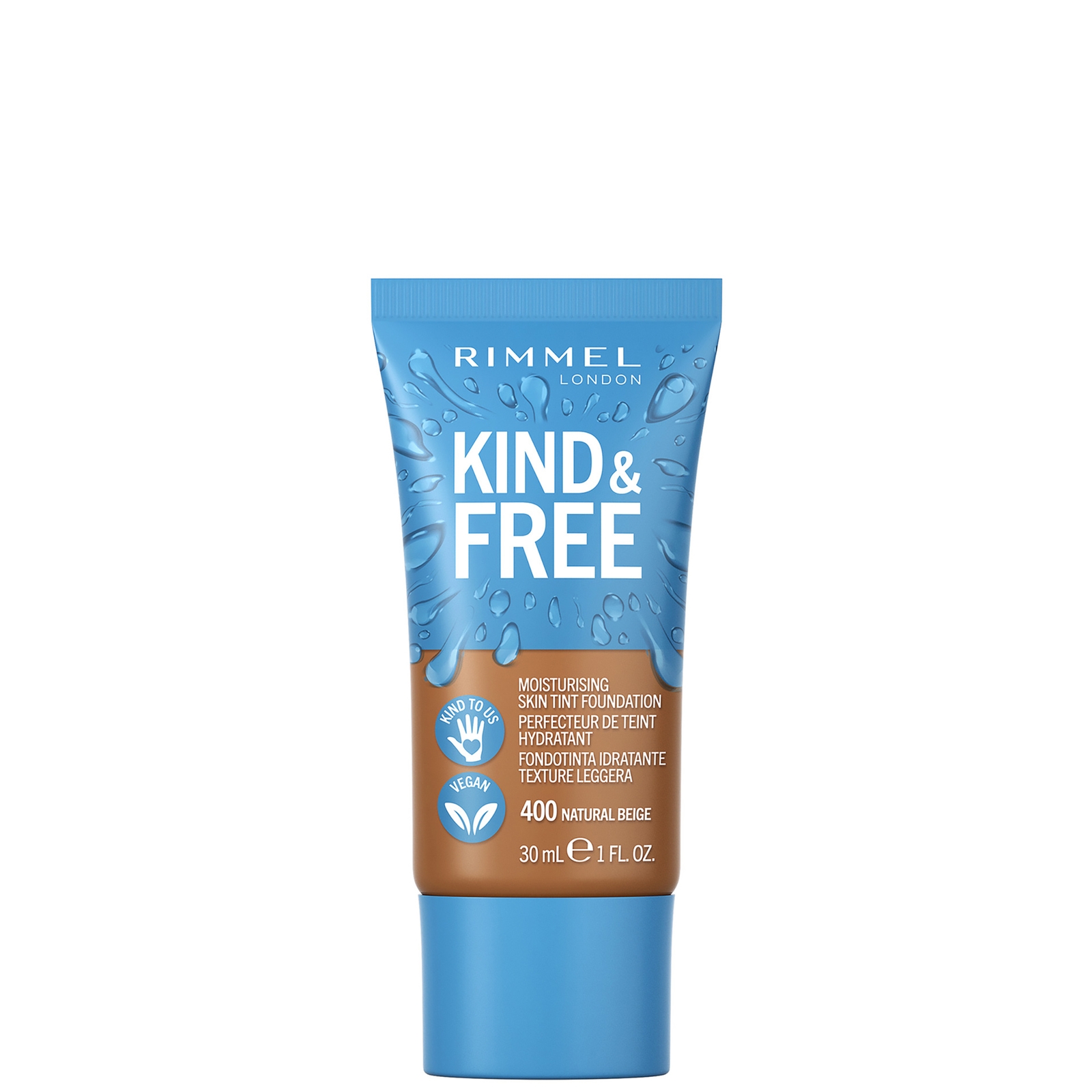 Rimmel Kind and Free Skin Tint Moisturising Foundation 30ml (Various Shades) - Natural Beige