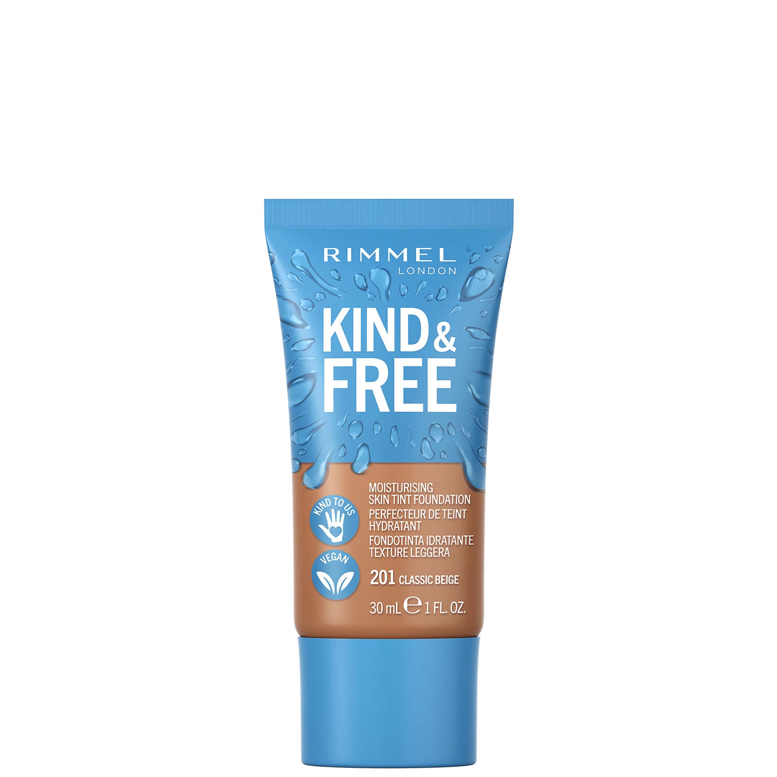 Rimmel Kind and Free Skin Tint Moisturising Foundation 30ml (Various Shades) - Classic Beige