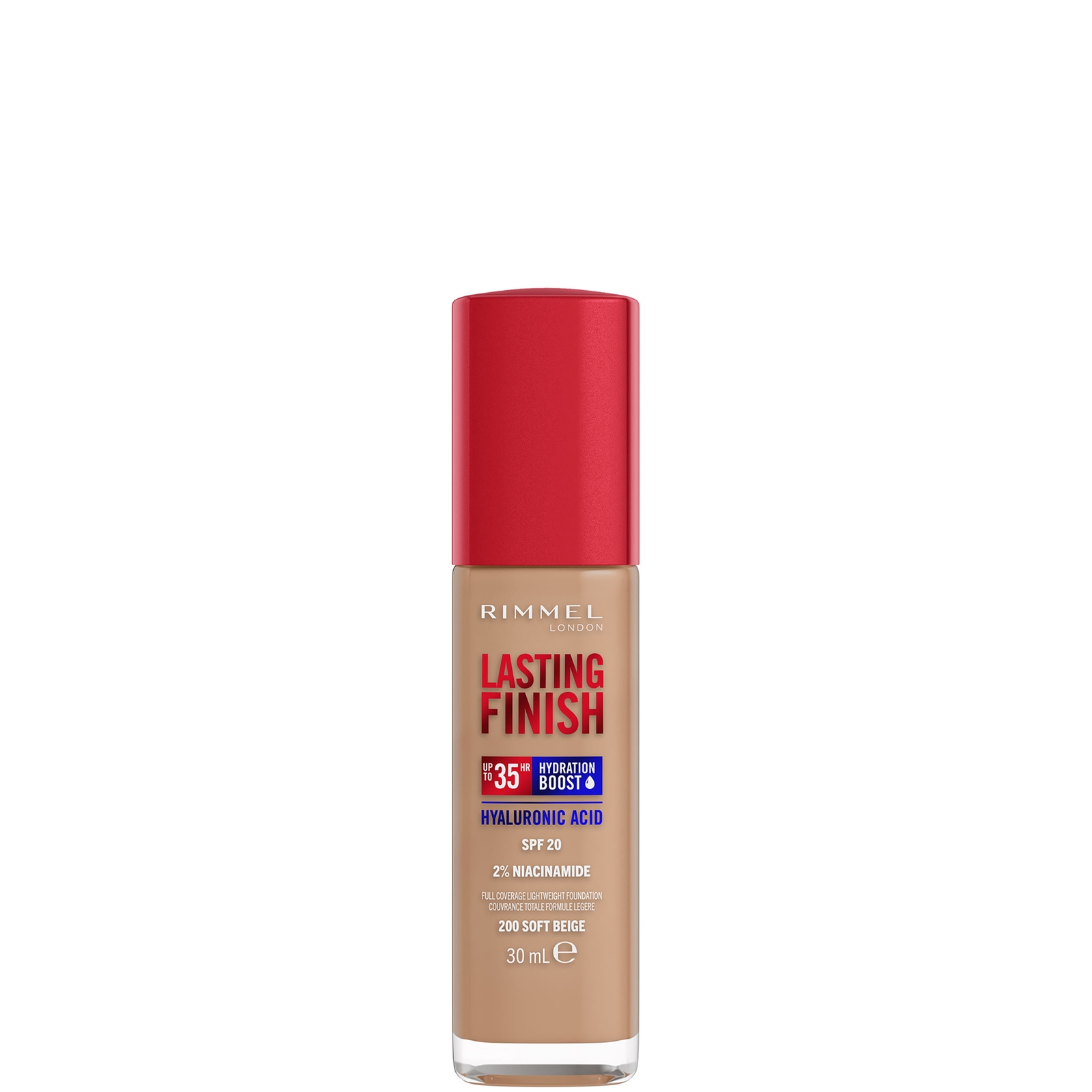 Rimmel Lasting Finish 35Hr Foundation 30 ml (Verschillende Tinten) - 200 Soft Beige