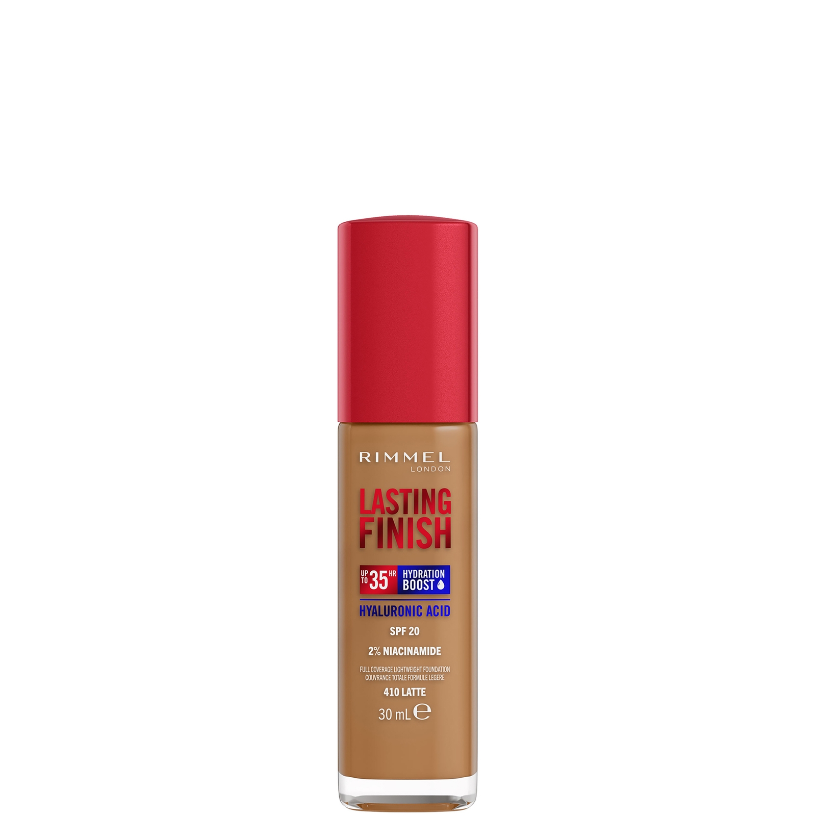Rimmel Lasting Finish 35Hr Foundation 30 ml (Verschillende Tinten) - 410 Latte