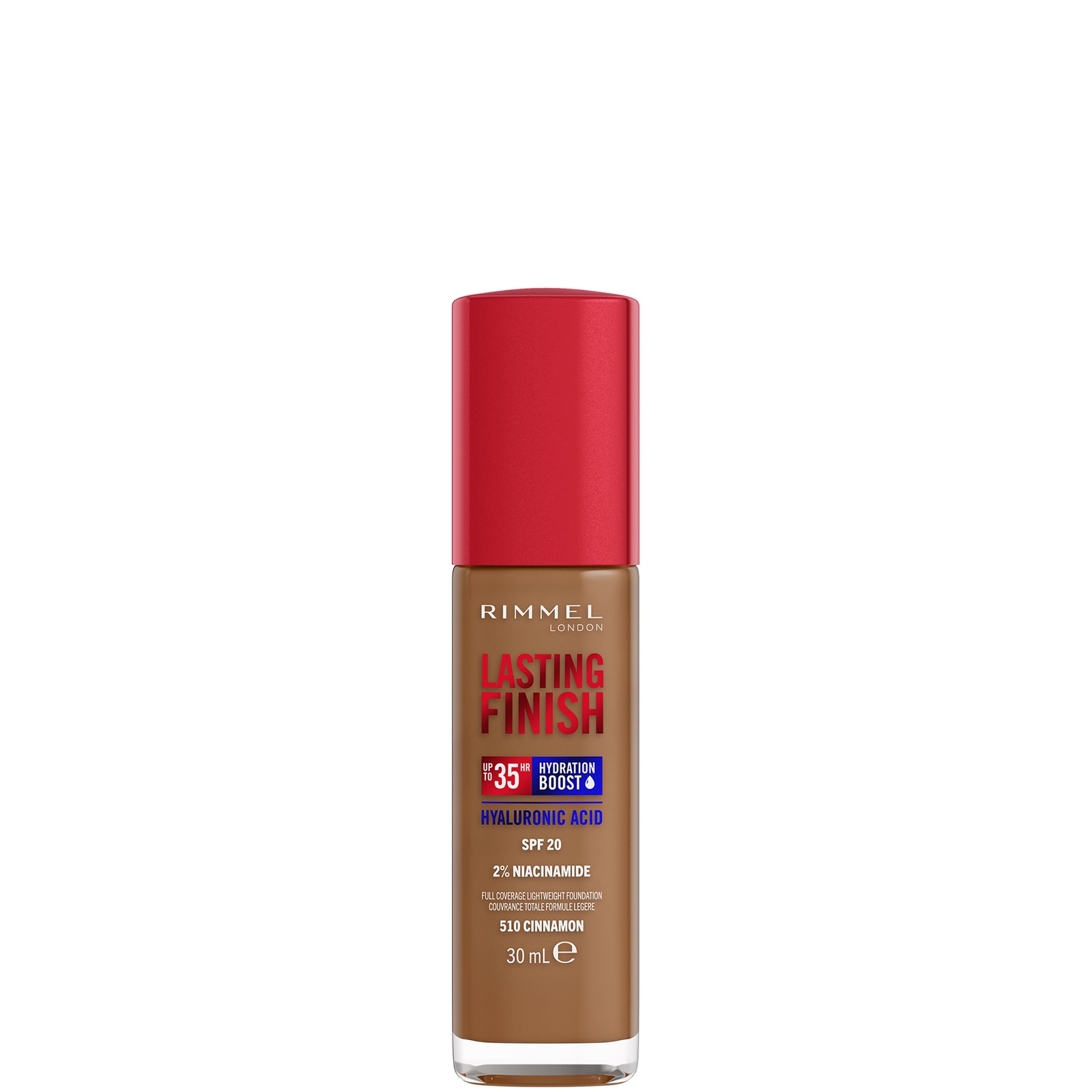 Rimmel Lasting Finish 35Hr Foundation 30 ml (Verschillende Tinten) - 510 Cinnamon