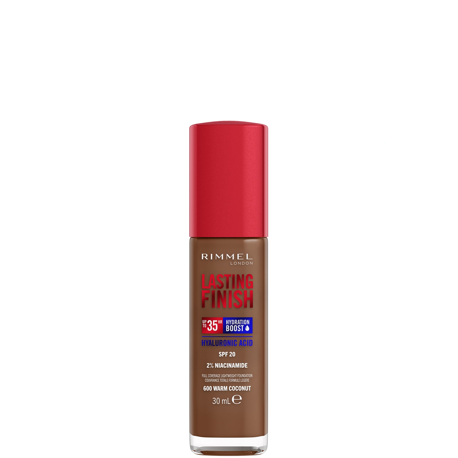 Rimmel Lasting Finish 35Hr Foundation 30 ml (Verschillende Tinten) - 600 Warm Coconut
