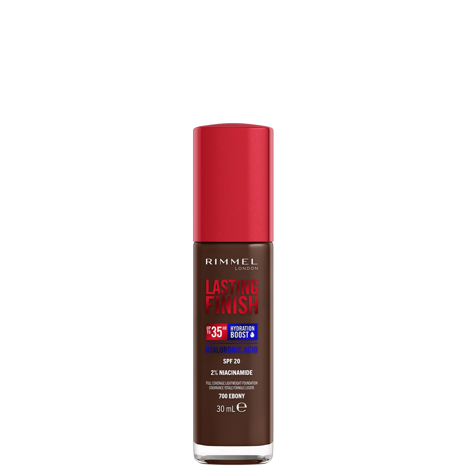 Rimmel Lasting Finish 35Hr Foundation 30 ml (Verschillende Tinten) - 700 Ebony
