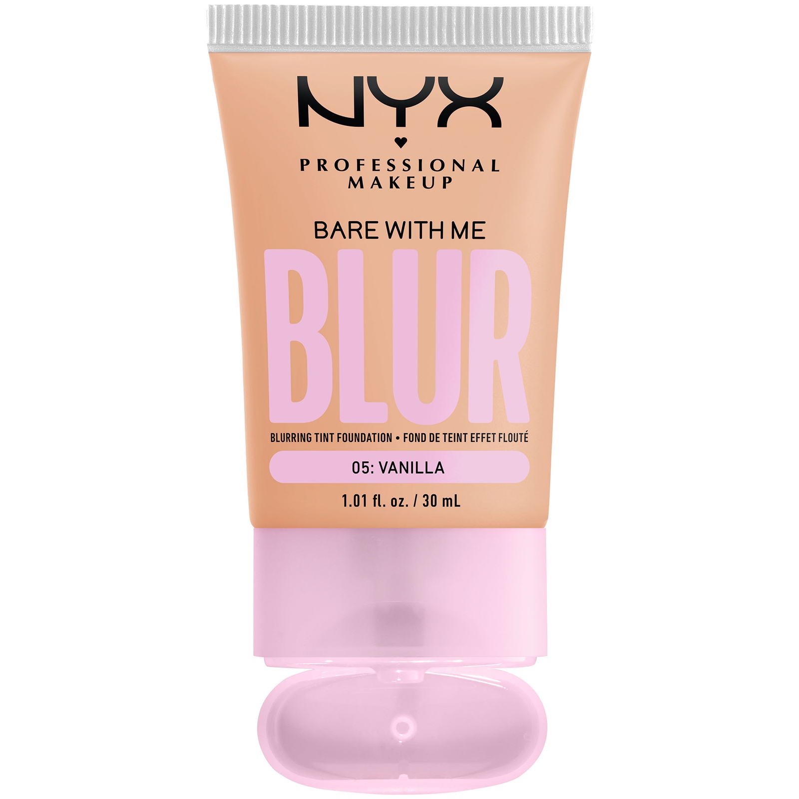 NYX Professional Makeup Bare With Me Blur Gekleurde Foundation 30 ml (Verschillende Tinten) - Vanilla