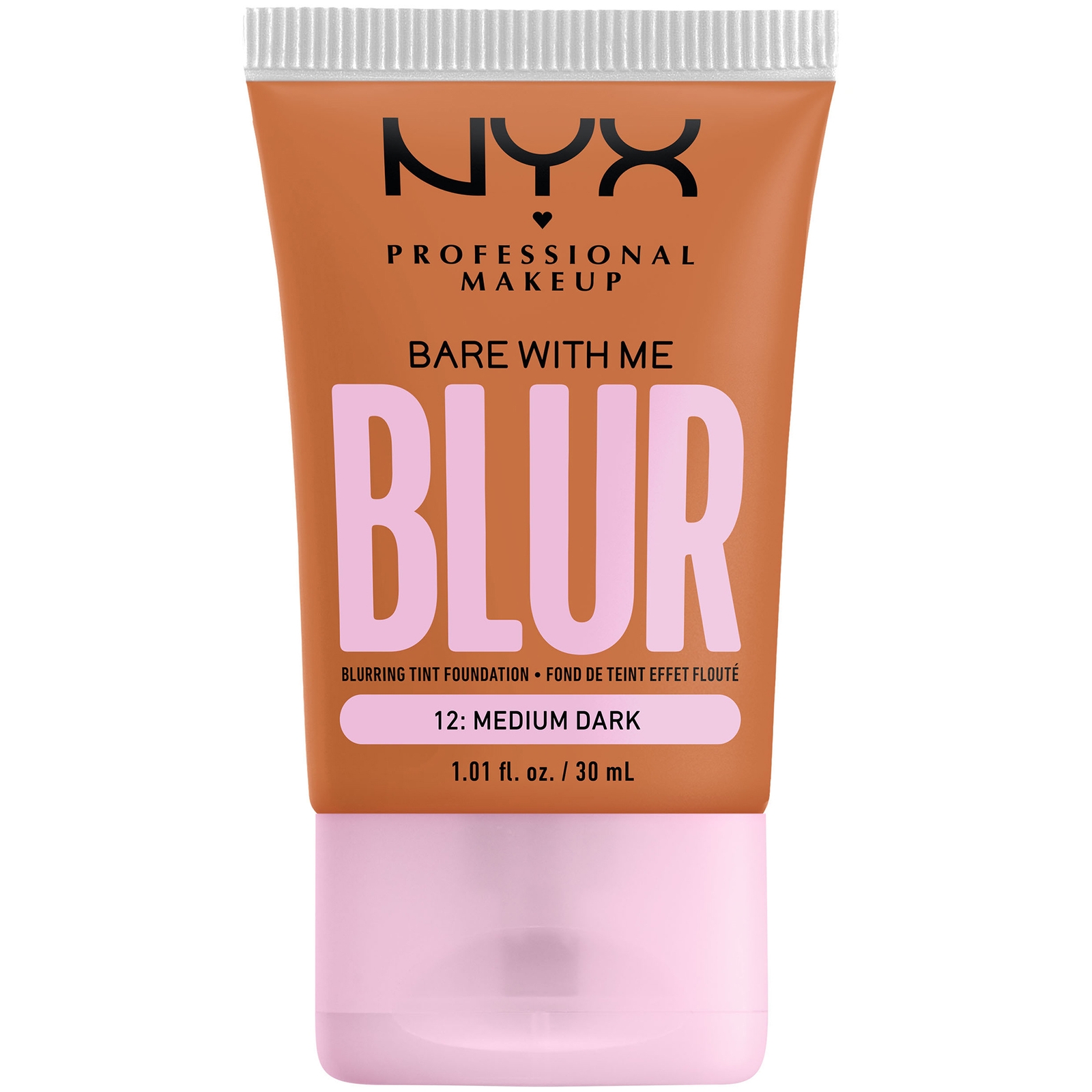 NYX Professional Makeup Bare With Me Blur Gekleurde Foundation 30 ml (Verschillende Tinten) - Medium Dark