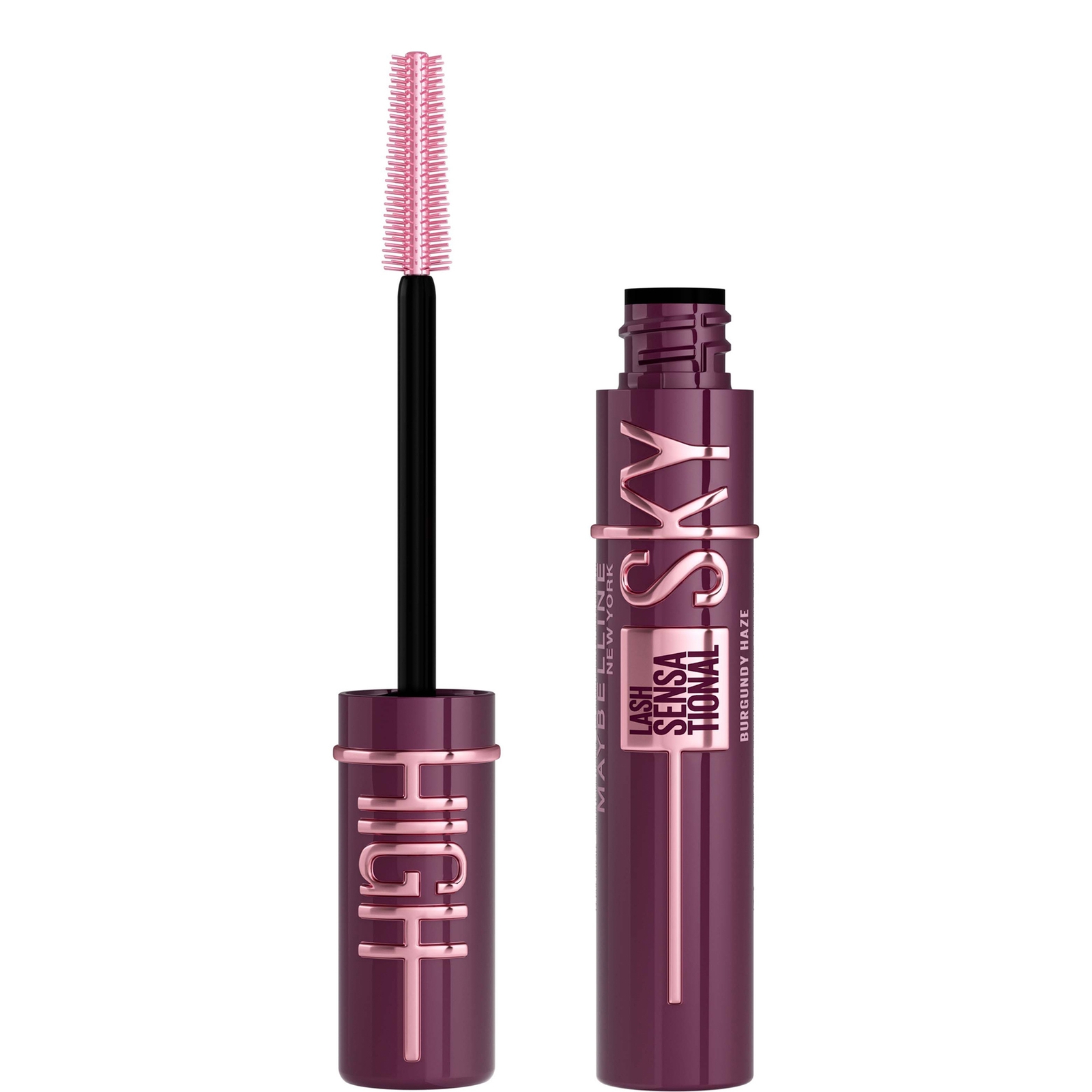 Maybelline Lash Sensational Sky High Volumizing and Thickening Eyelash Lengthening Mascara - Burgundy Haze