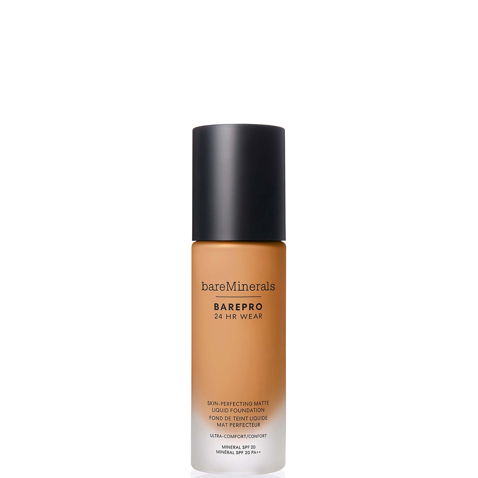 bareMinerals Barepro 24Hr Matte Comfort Liquid Foundation Mineral Spf20 30ml (various shades) - Med. Deep 40 Warm