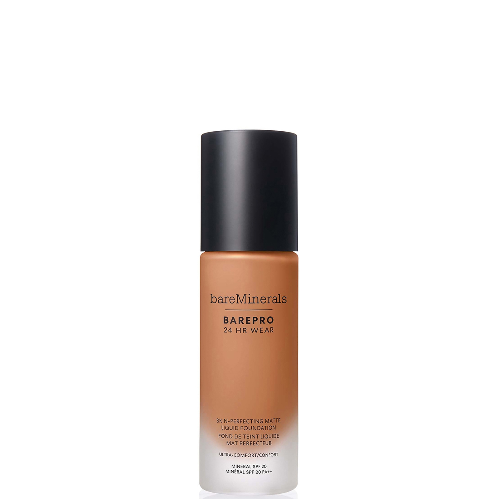 bareMinerals Barepro 24Hr Matte Comfort Liquid Foundation Mineral Spf20 30ml (various shades) - Med. Deep 46 Cool