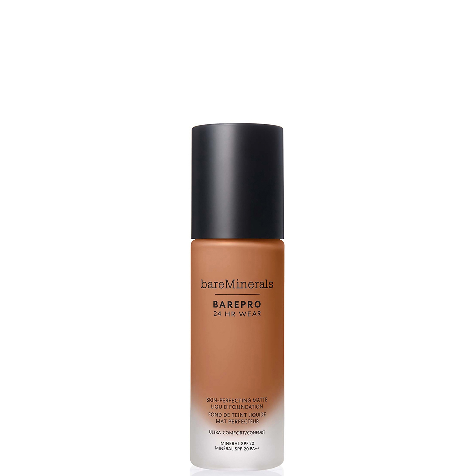 bareMinerals Barepro 24Hr Matte Comfort Liquid Foundation Mineral Spf20 30ml (various shades) - Med. Deep 45 Neutral