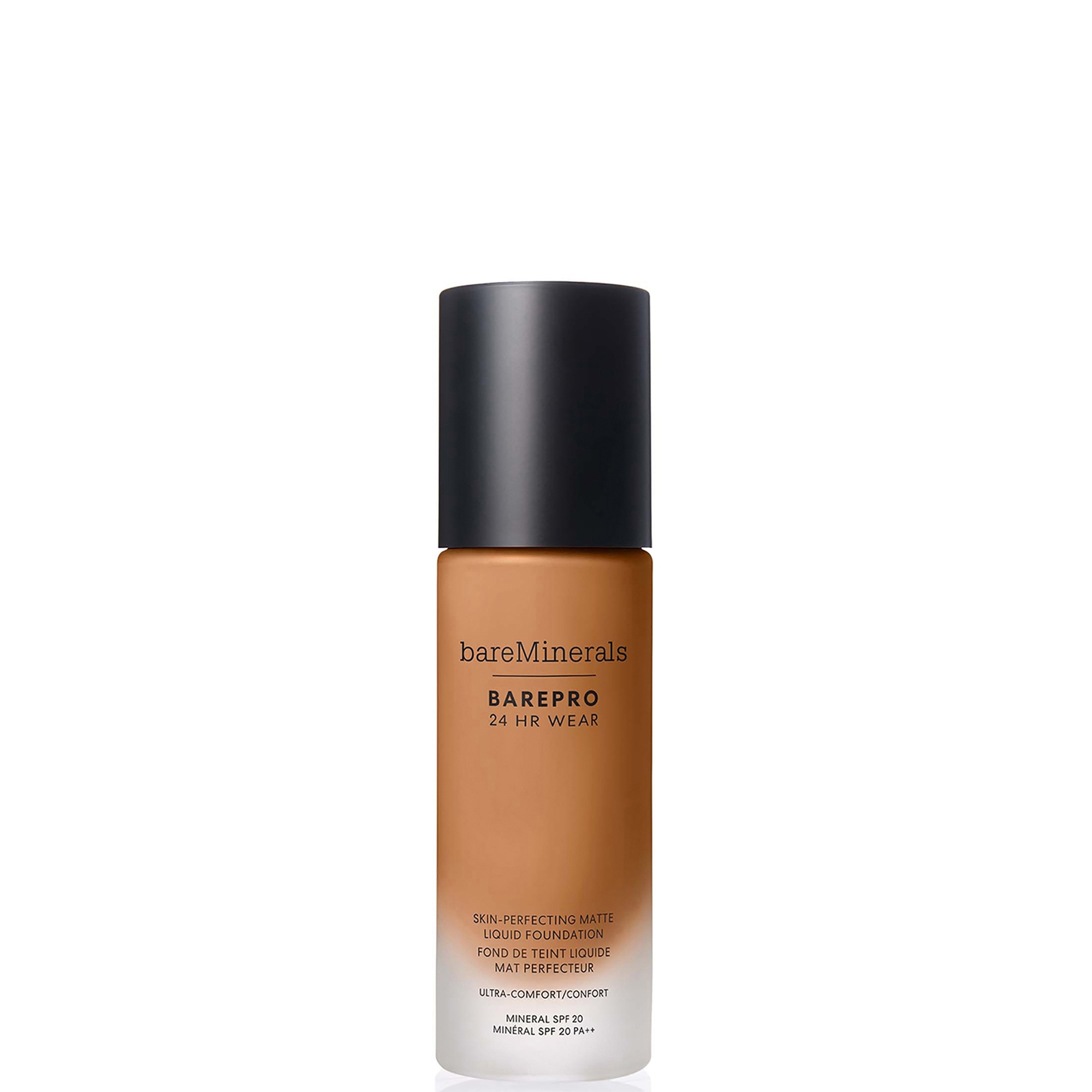 bareMinerals Barepro 24Hr Matte Comfort Liquid Foundation Mineral Spf20 30ml (various shades) - Med. Deep 46 Neutral