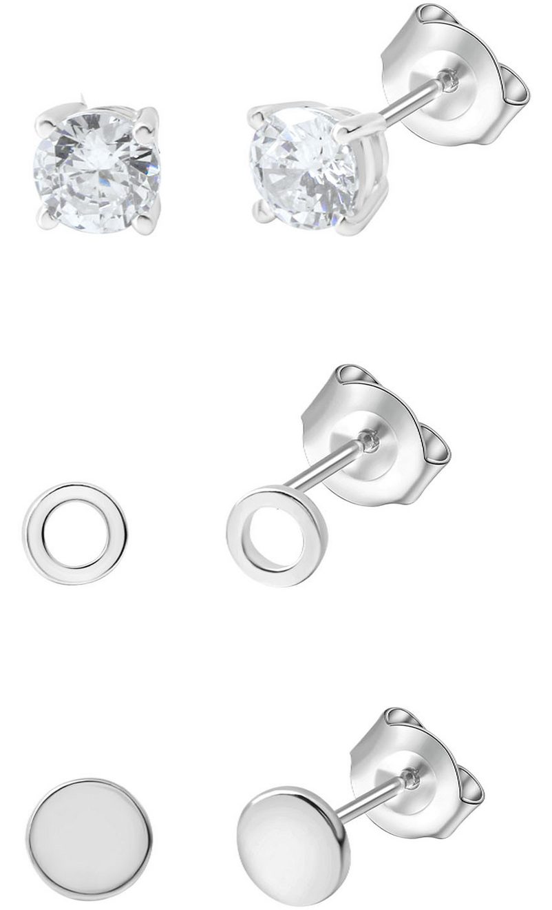 Firetti Oorstekerset Multipack sieraden cadeau zilver 925 oorbellen (set