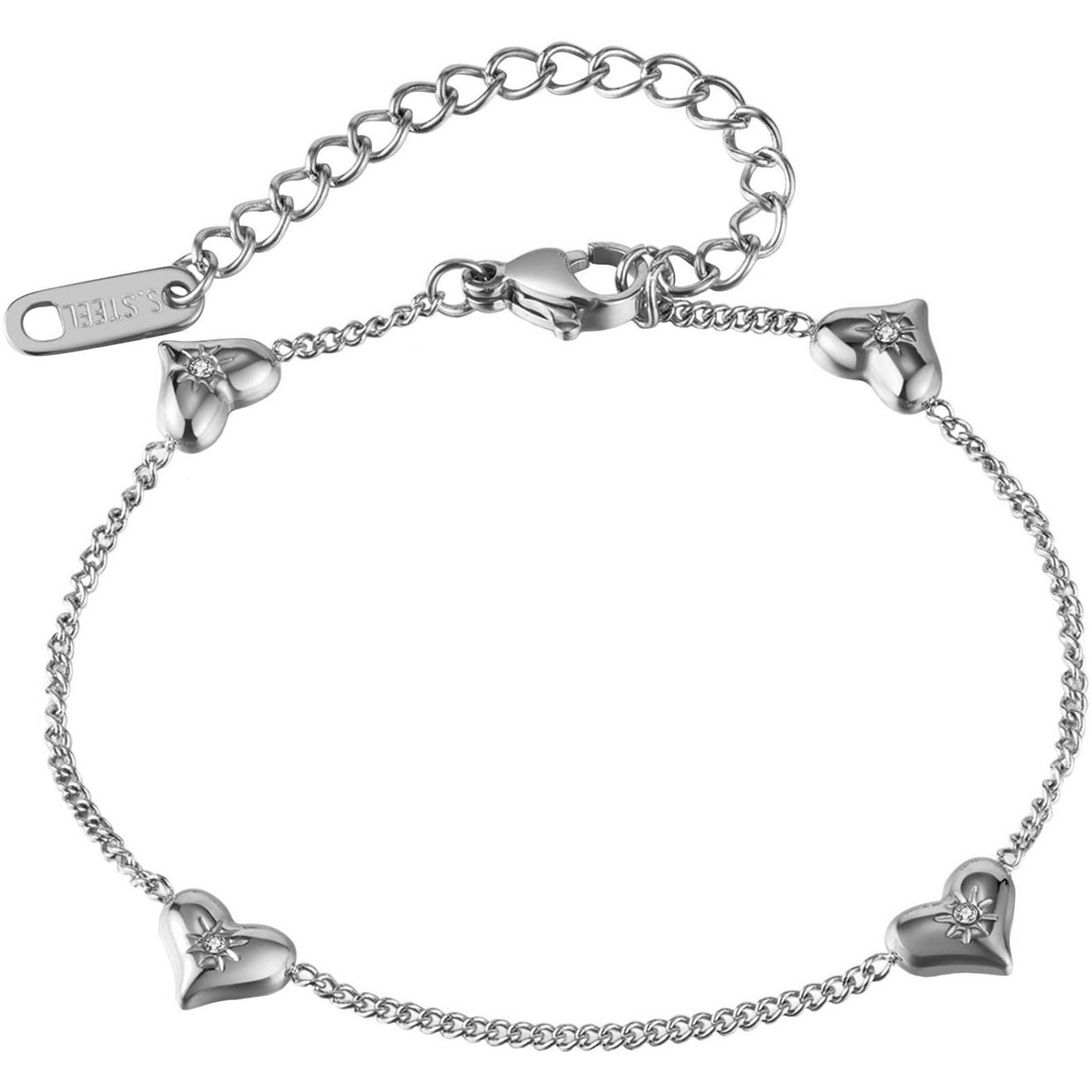 Firetti Armband Sieraden cadeau roestvrijstalen armbanden ankerkettengliederung harten