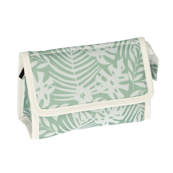 Make-up tas met spiegel Palm groen