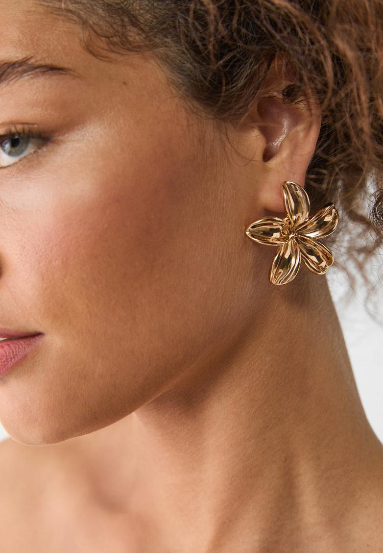 Stradivarius Bloemoorbel  Goud OS