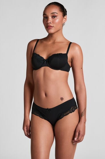 Hunkemöller Slip Secret Lace Zwart