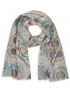 Sjaal Van Peter Hahn Seide/Kaschmir blauw