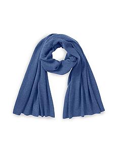 Sjaal zijde en kasjmier Van Peter Hahn Seide/Kaschmir blauw