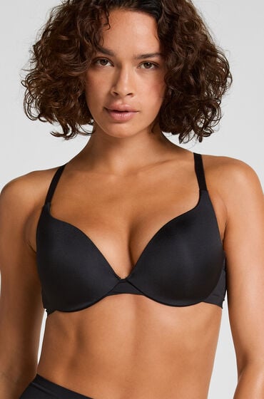 Hunkemöller Voorgevormde push-up beugel bh Smooth Zwart