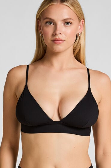 Hunkemöller Triangel bralette Smooth Zwart