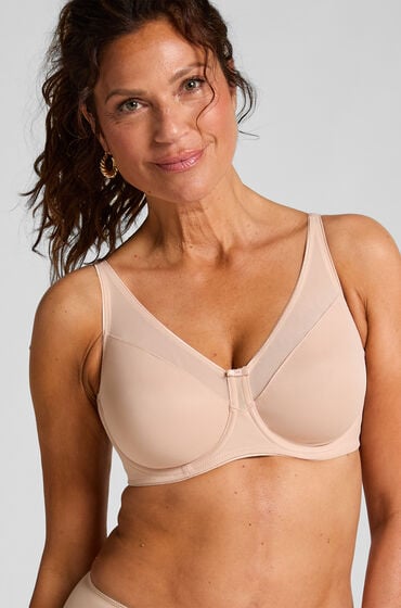Hunkemöller Niet-voorgevormde minimizer beugel bh Nina Beige