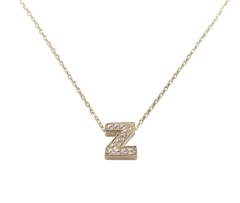 Christian Gouden ketting met z zirkonia hanger