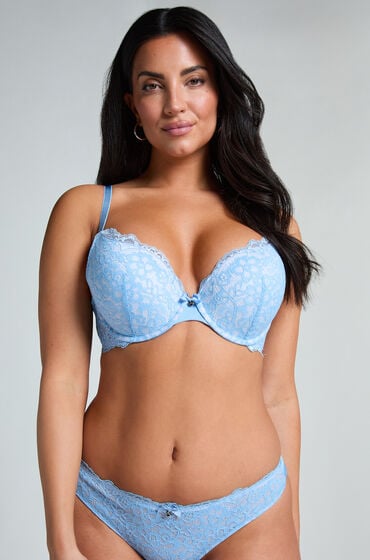 Hunkemöller Voorgevormde push-up beugel bh Marine Blauw