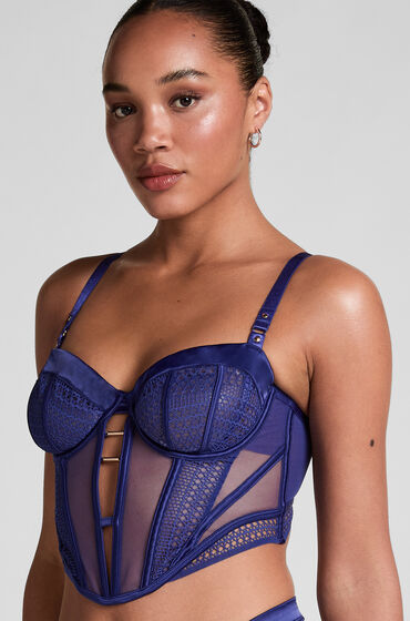 Hunkemöller Niet-voorgevormde longline beugel bh Missy Blauw