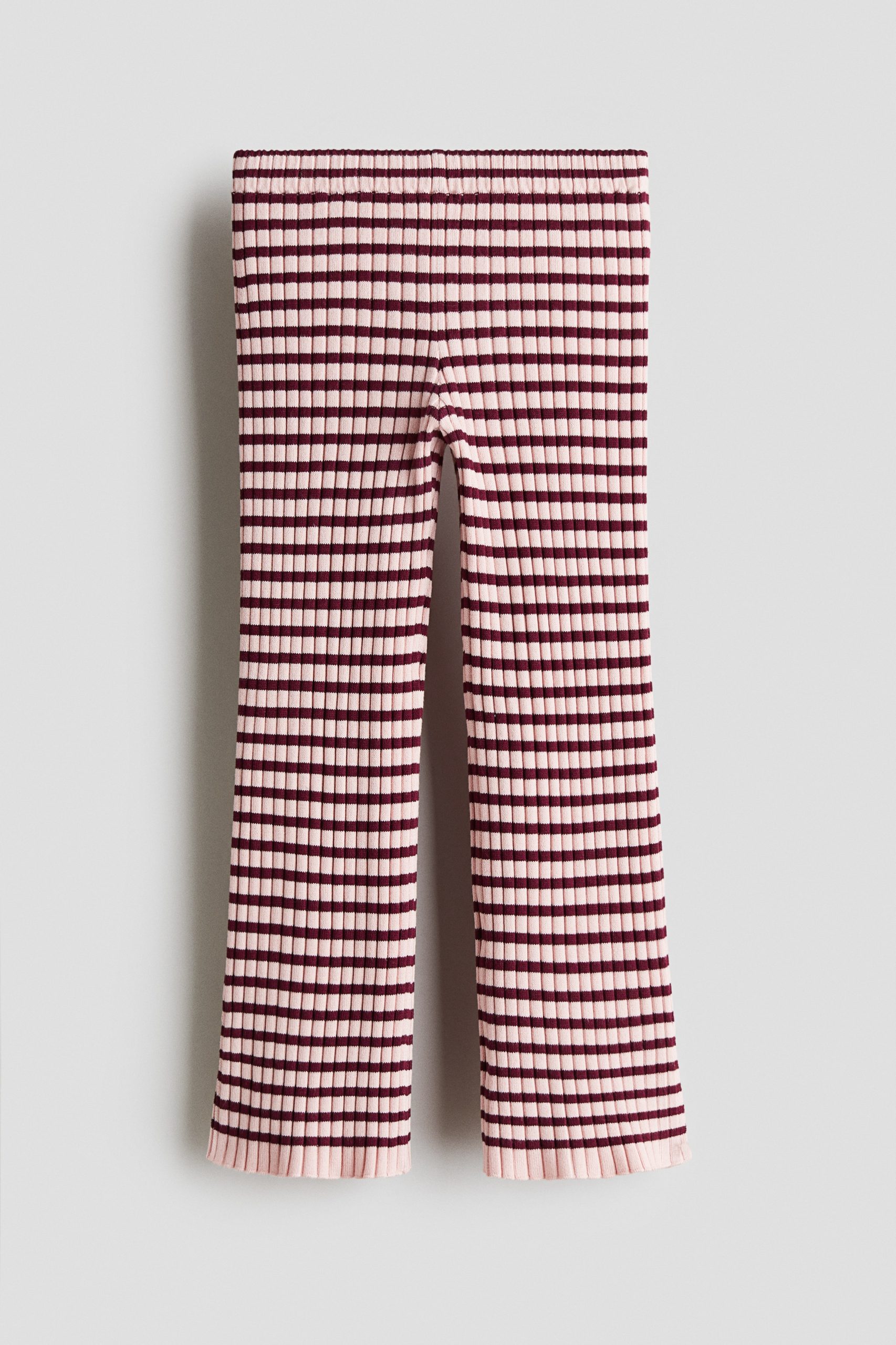 H & M - Geribde legging - Roze