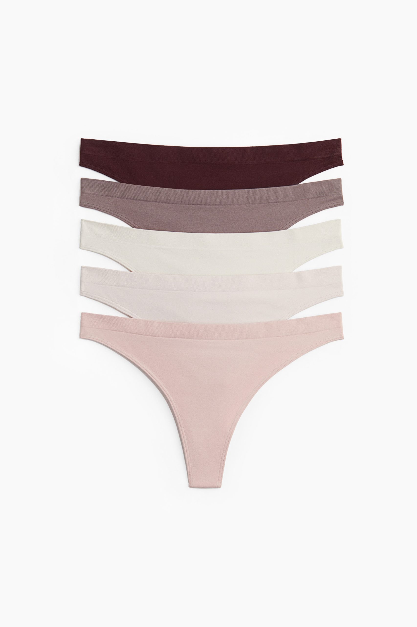 H & M - Set van 5 slips - Thong - Roze