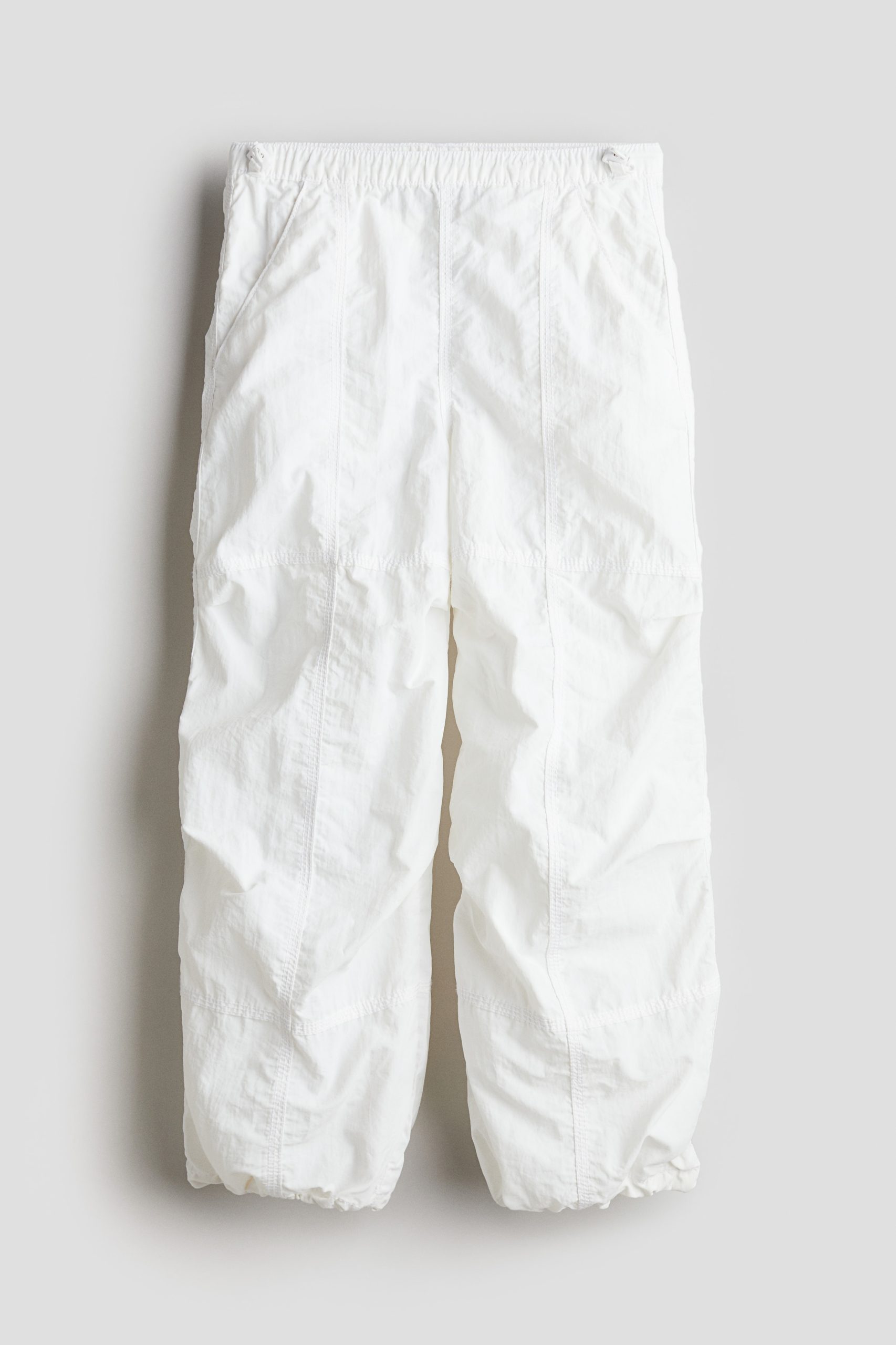 H & M - Nylon parachutebroek - Wit