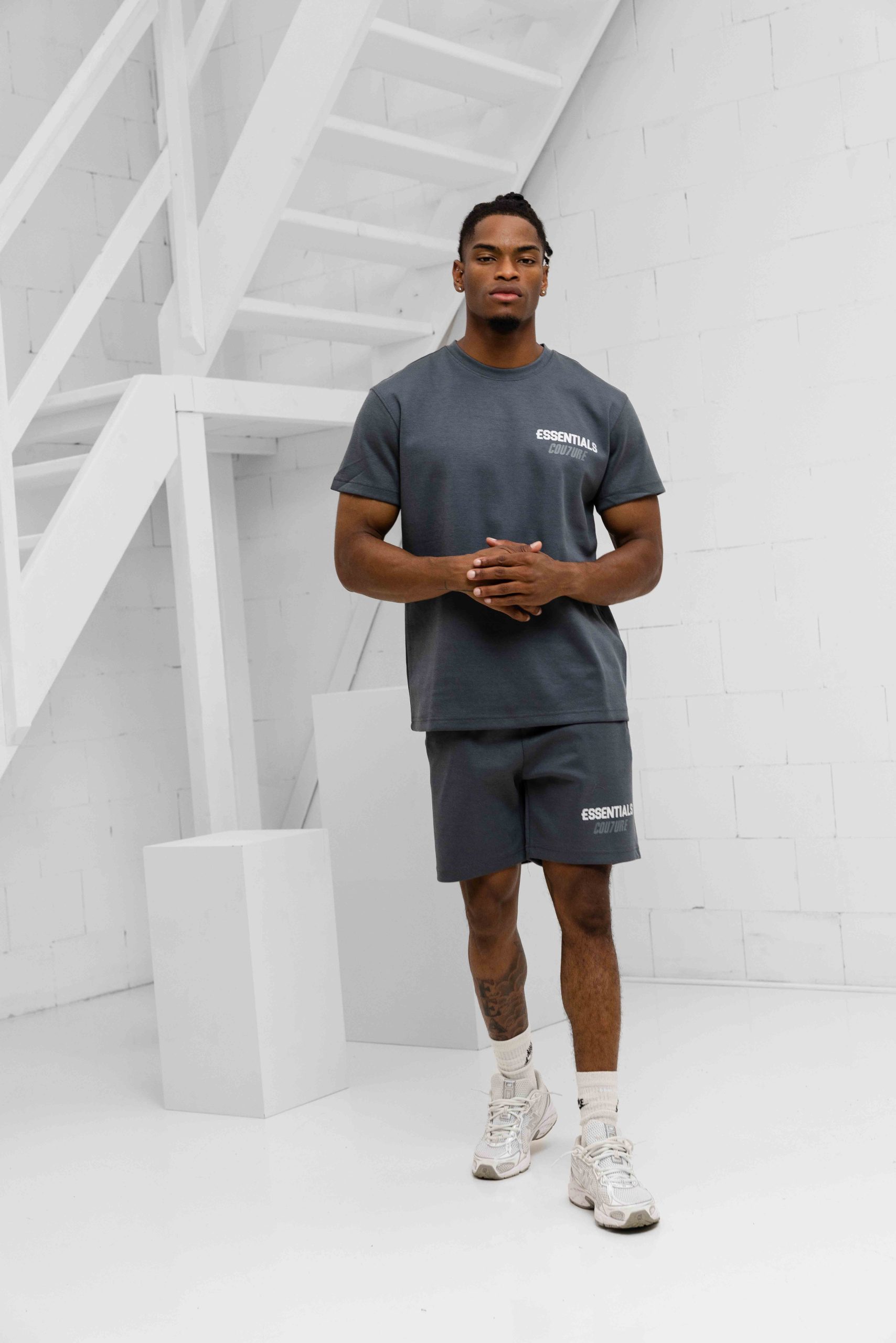 Cou7ure Essentials Miami Zomerset Heren Donkergrijs - Maat XL - Kleur: Donkergrijs | Soccerfanshop