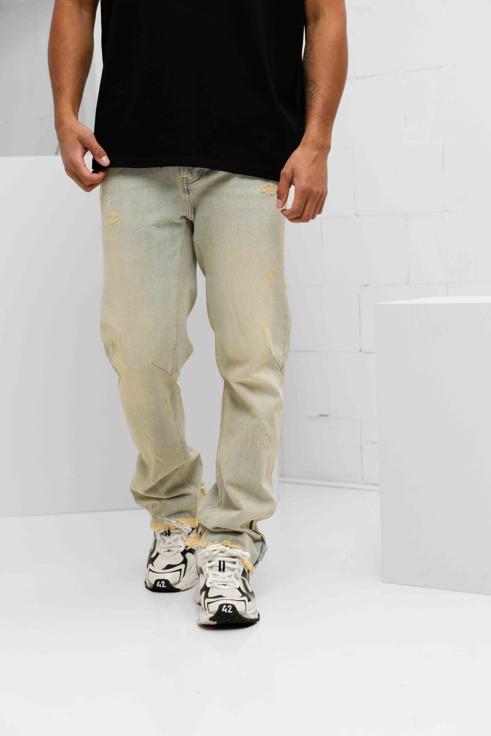 Fearless Blood Old Vintage Straight Jeans Heren Lichtblauw - Maat 31 - Kleur: Lichtblauw | Soccerfanshop