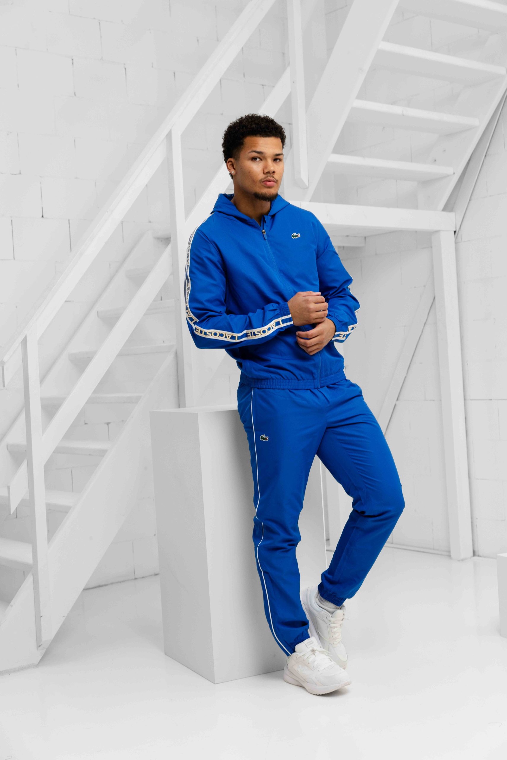 Lacoste Sport Trainingspak Heren Blauw - Maat XL - Kleur: Blauw | Soccerfanshop