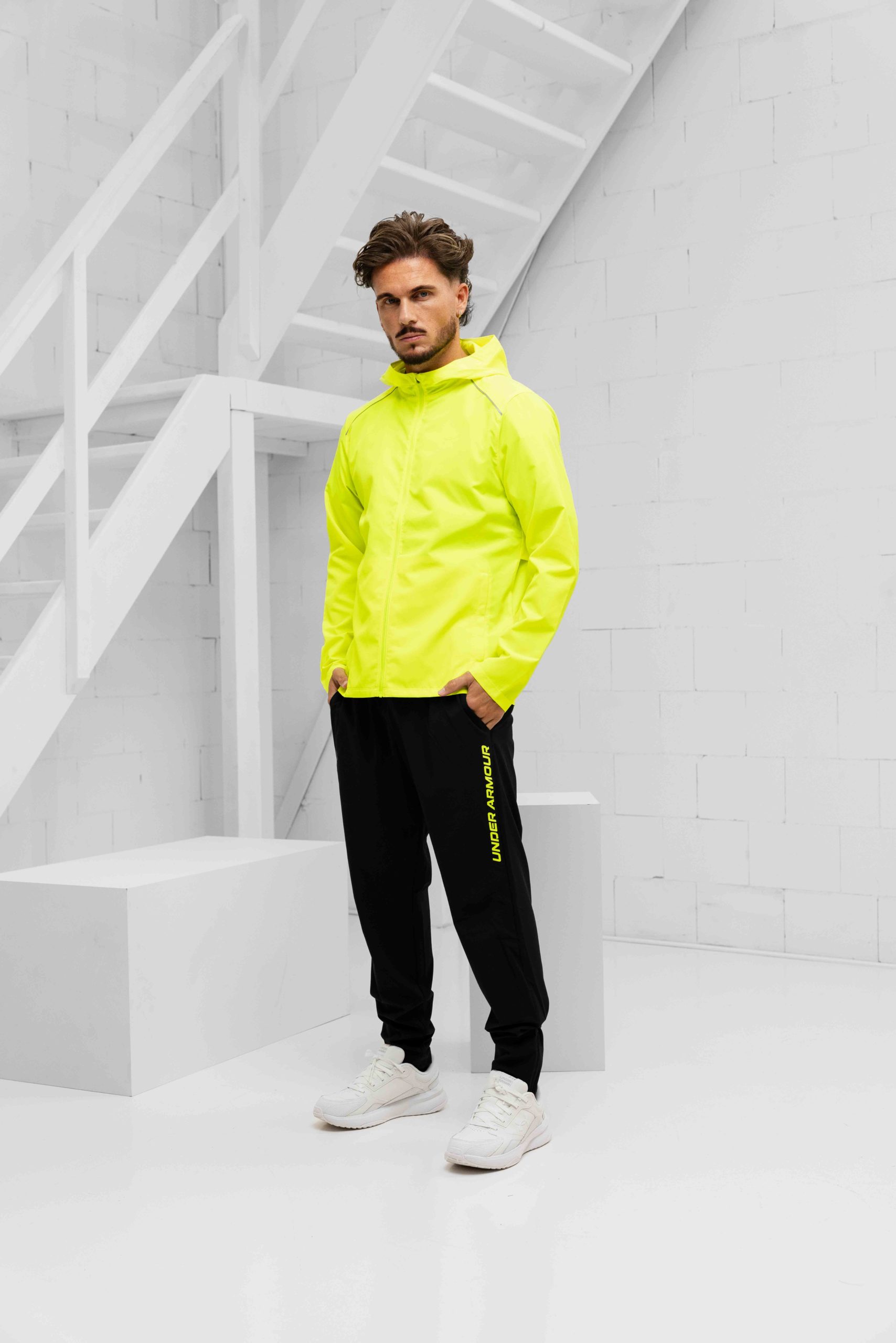 Under Armour Launch Trainingspak Heren Geel/Zwart - Maat XL - Kleur: ZwartGeel | Soccerfanshop