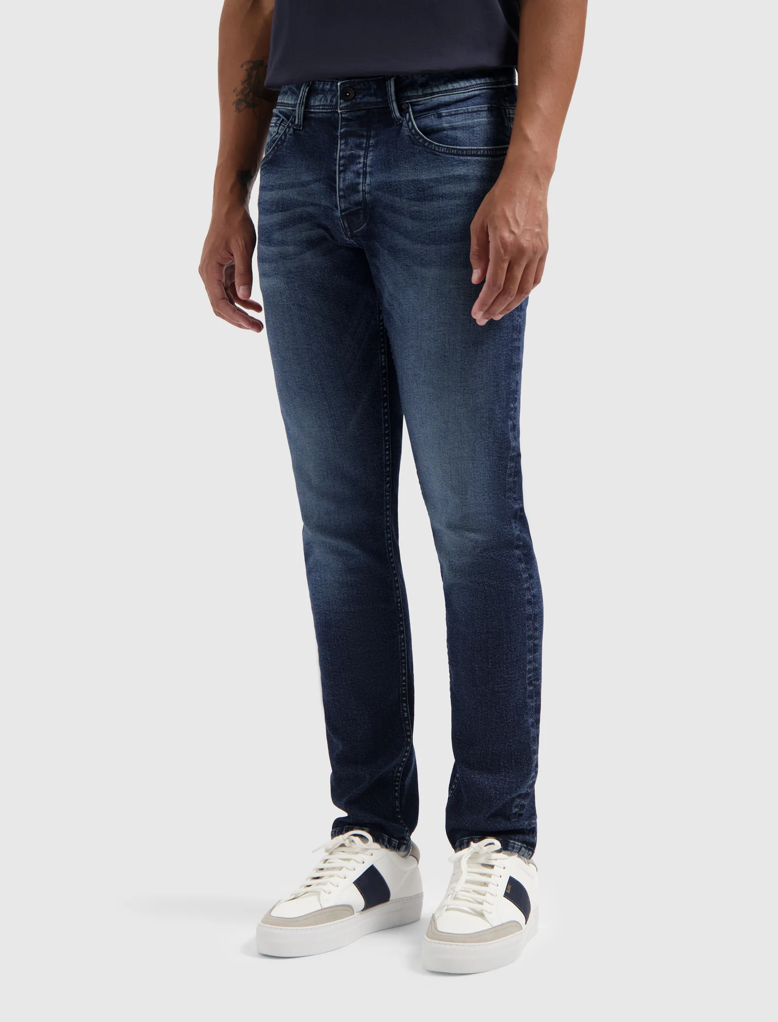 Pure Path The Ryan Jeans W1547 Heren Donkerblauw - Maat 36 - Kleur: Donkergrijs | Soccerfanshop