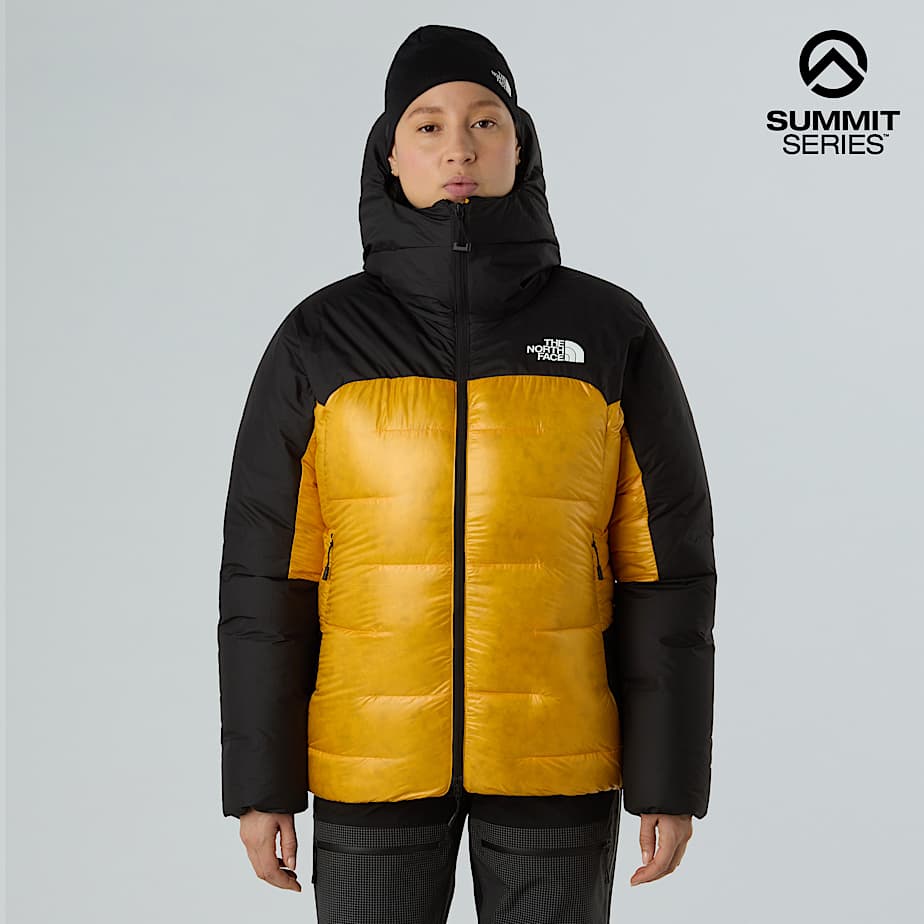 The North Face Summit Himalayan-donsparka Voor Dames Summit Gold-tnf Black female