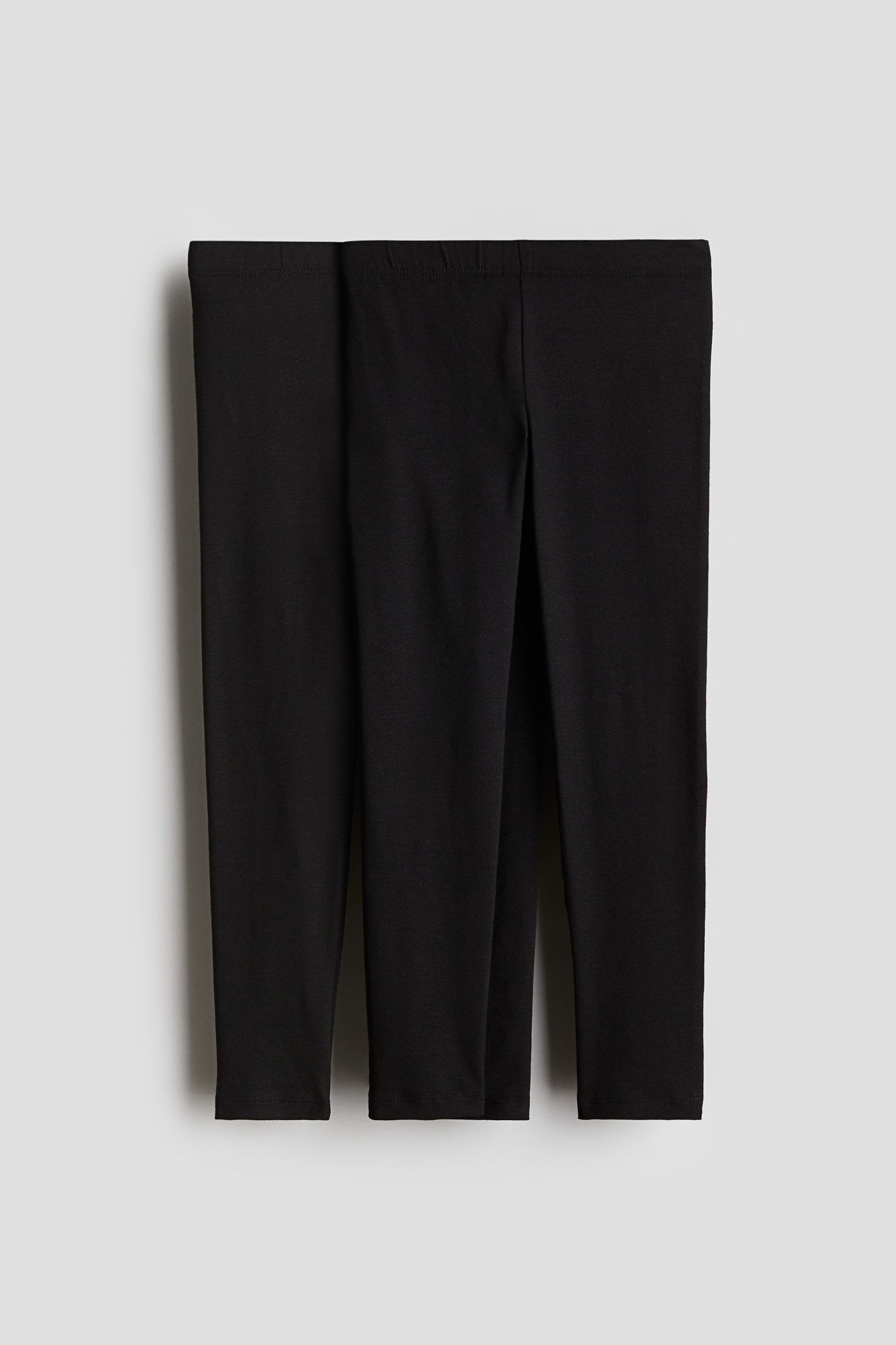 H & M - Set van 2 leggings - Zwart