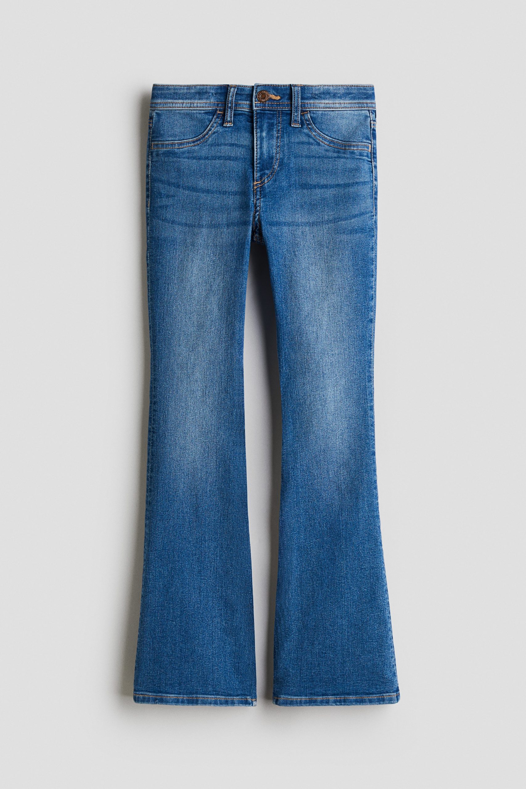 H & M - Flared Leg Low Jeans - Blauw