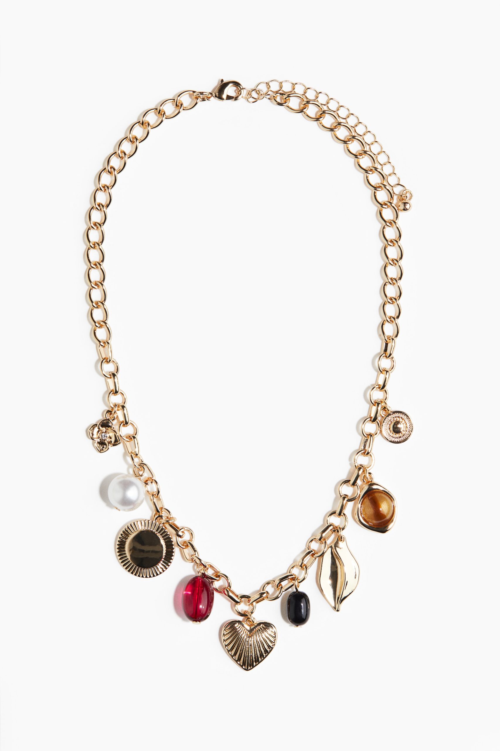 H & M - Halsketting met hangers - Goud