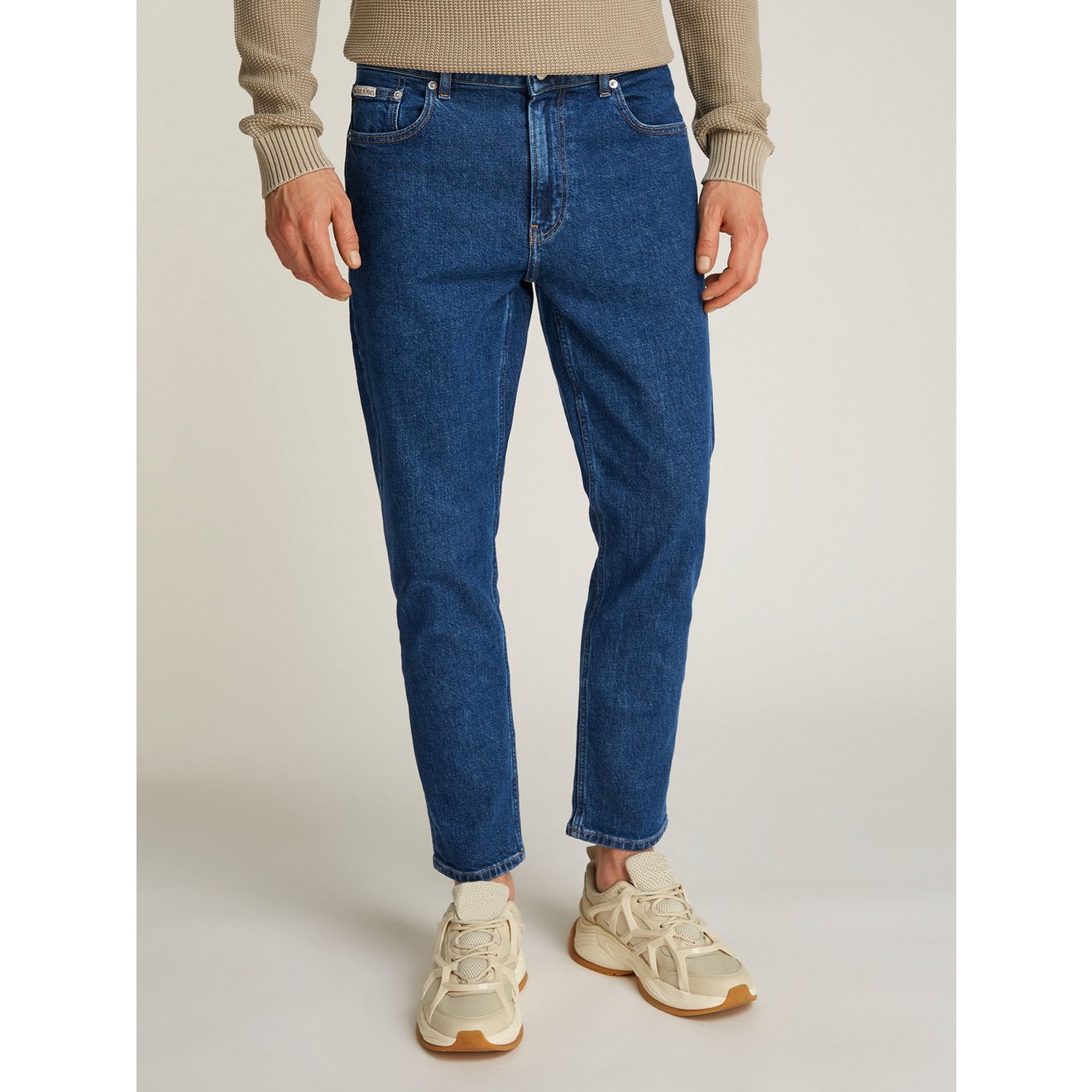 Calvin Klein Straight jeans DAD JEANS Logodruk