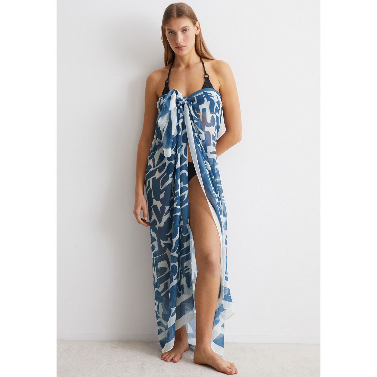 Marc O'Polo XXL-sjaal Geo Print met veelzijdige draagmogelijkheden