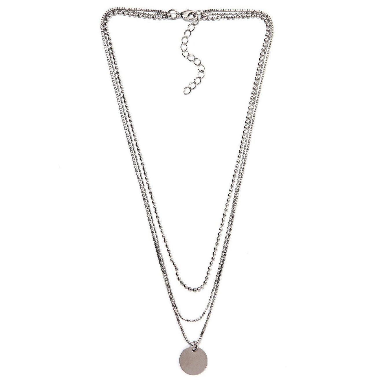 Firetti Ketting met hanger Sieraad cadeau Layering ketting met ronde hanger