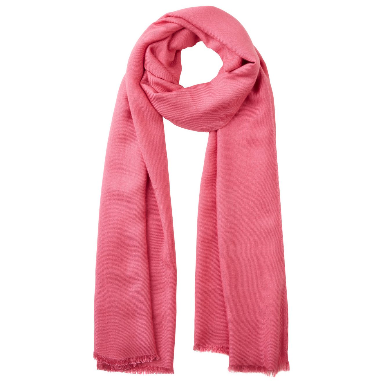 Laura Scott Sjaal Sjaal-doek met fijne franjes - nieuwe kleur champagne