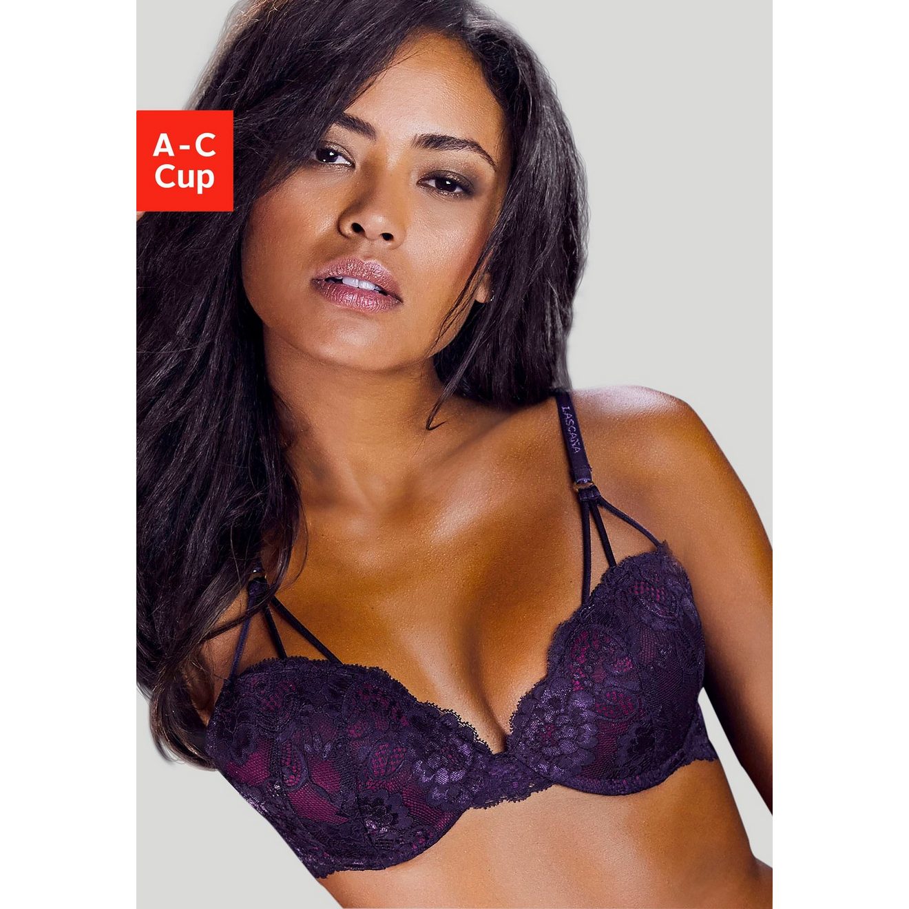 Lascana Push-up-bh met decoratieve bandjes
