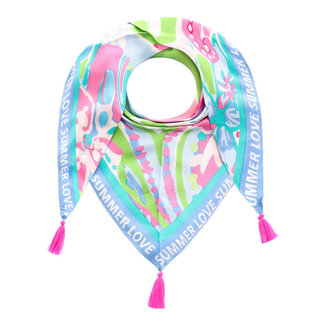 Zwillingsherz Modieus sjaaltje Summer Flower Art met bloemenpatroon