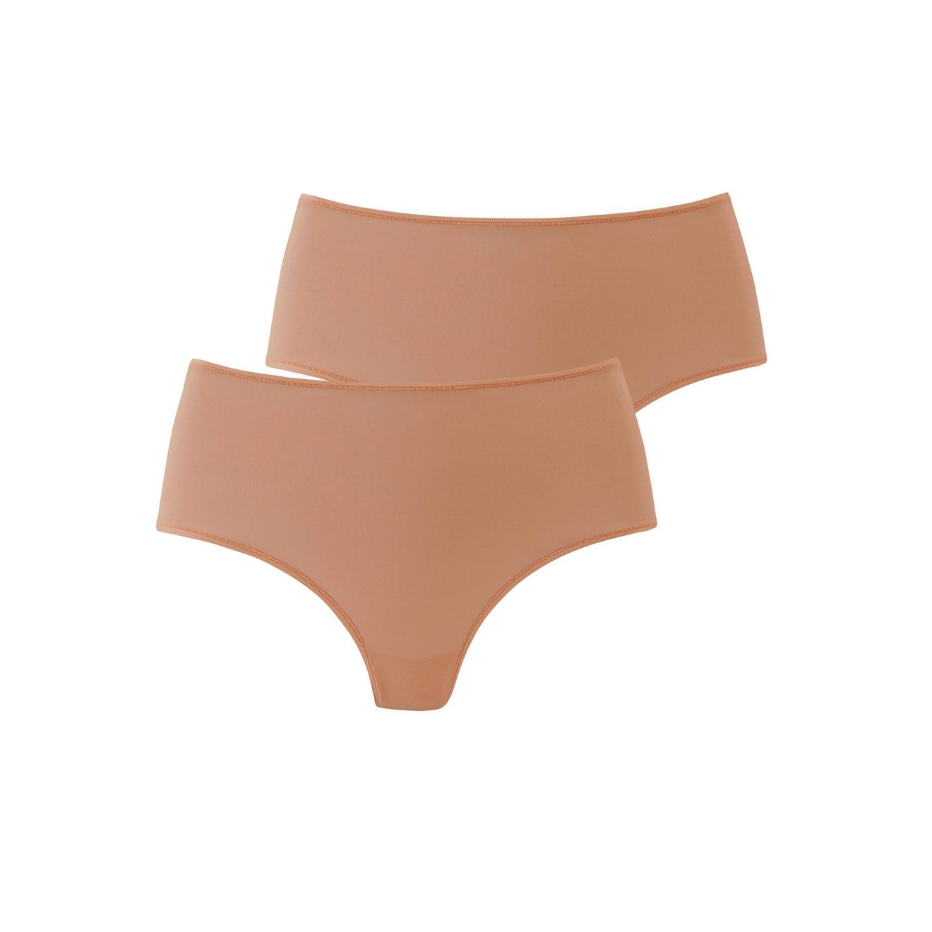 Lascana High-waist-string van zachte en hoog elastische microvezel (Set van 2)