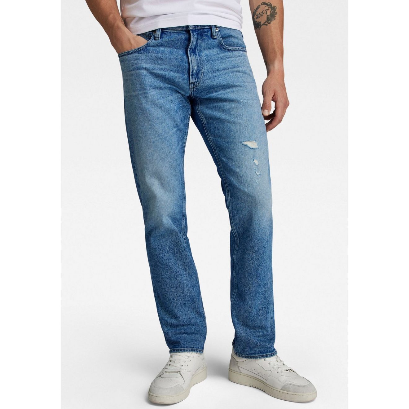 G-Star RAW Straight jeans Mosa Straight met lichte naden