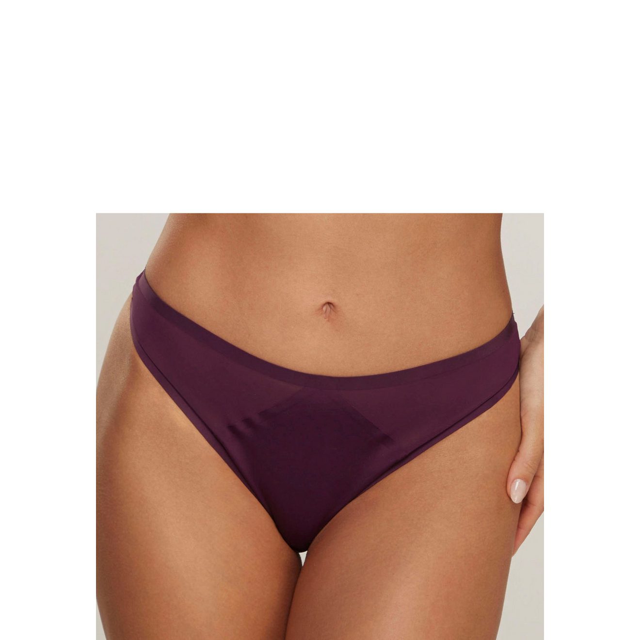 s.Oliver RED LABEL Beachwear String Louise met mesh-inzetten opzij